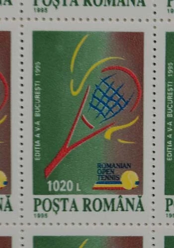 1995 Rumänien; 1000 Einzelwerte Tennis, postfrisch/MNH, MiNr. 5127, ME 1500,- 3