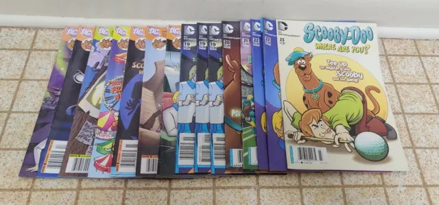 DC Scooby-Doo Where Are You? Scooby Doo 15 Comic Book Lot Bundle