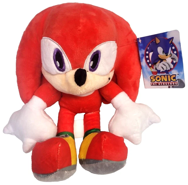 SONIC THE HEDGEHOG Knuckles Soft Plush Toy 29cm SEGA Red Echidna Brand