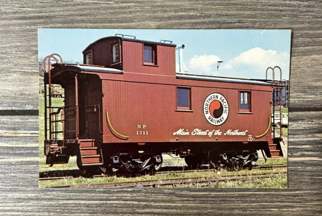 Vintage Northern Pacific Caboose #1311 Train Post Card