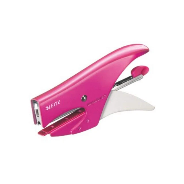 Leitz Wow Stapling Pliers, Uses No. 10 Staples, 15 Sheet Capacity, Metal, Includ