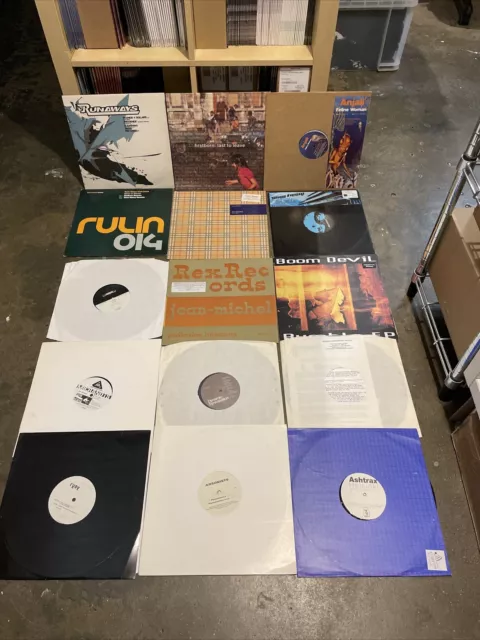 vinyl joblot 15 12” DJ PRODUCER TECHNO LEFTFIELD ARSONIST ASHTRAX FIRSTBORM BOOM