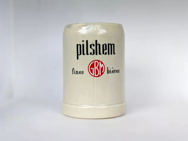 Chope à Bière Pilshem Fines GBM - Grès - 5/20 20 cl  Vintage - Collection