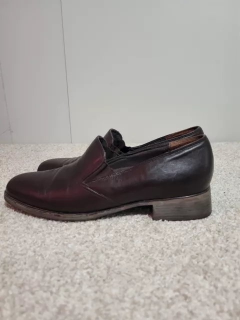 Munro American Womens Brown Leather Loafers Sz US 9