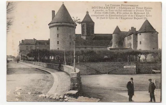 BOURGANEUF - Creuse - CPA 23 - Chateau & Tour Zizim