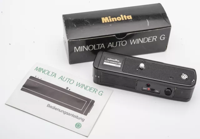 Minolta Auto Winder G Motor Drive für X / XG X-700 X-500 XG-1 OVP