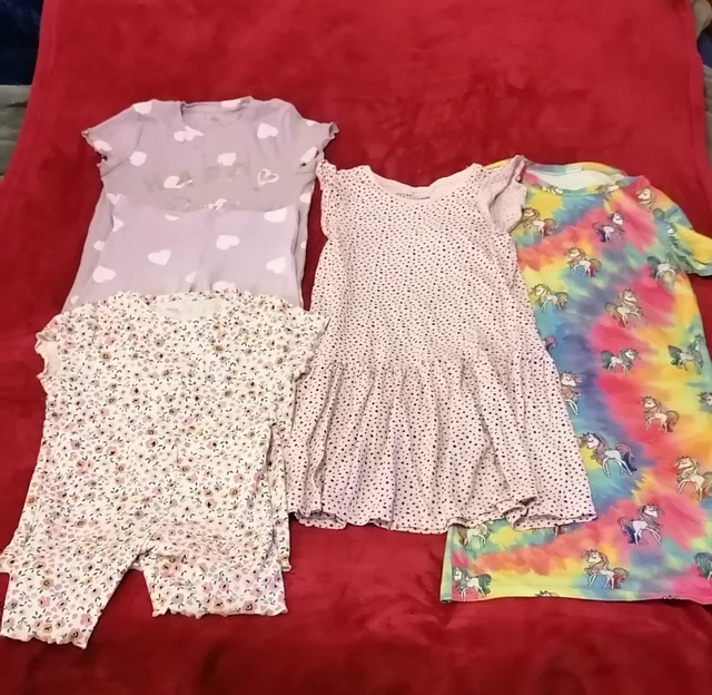 29 Items, Mixed Bundle Girls 7-8 y, Short Tops, Cropped Leggings,Shorts, Dresses