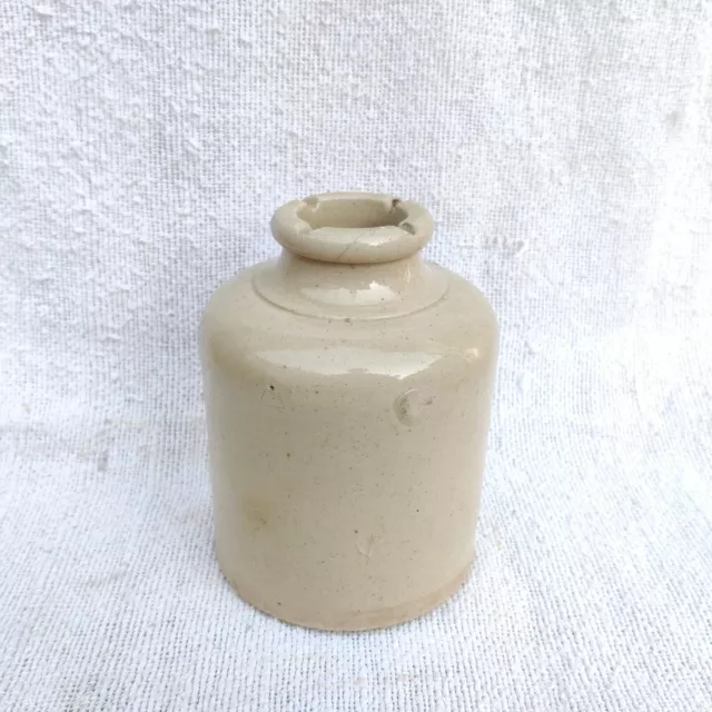 Vintage Ceramic Stoneware Ink Bottle Home Decorative Collectable Original C171