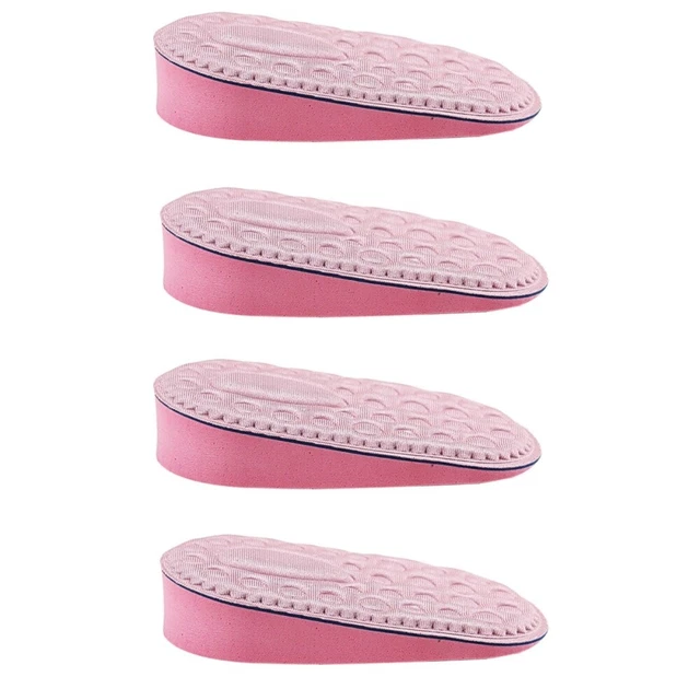 4 paia solette invisibili sollevamento mezza scarpe lunghezza gamba cuscino discrepanza