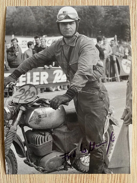 FRED WILLAMOWSKI, ORIGINAL, Motorradrennfahrer, Trophy