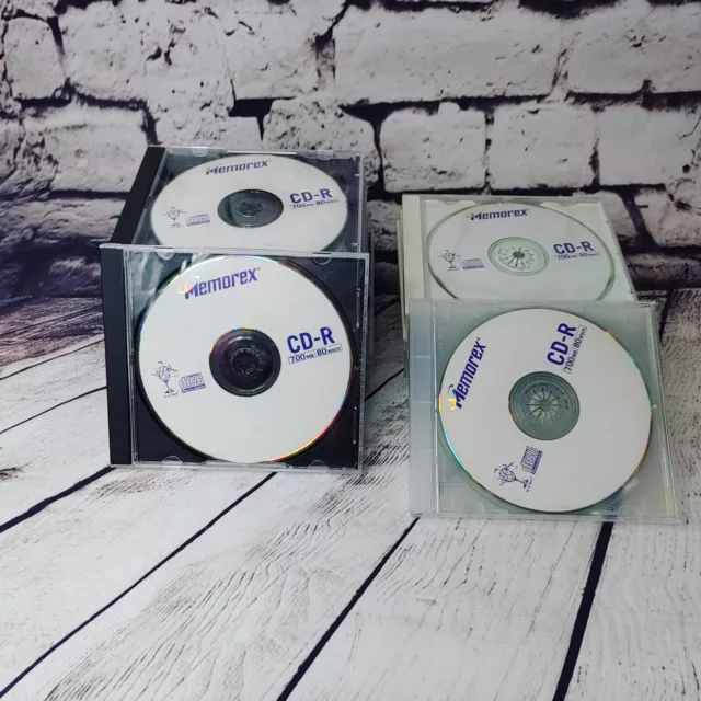 Lot of 16 Memorex CD-R Blank Discs in Jewel Cases