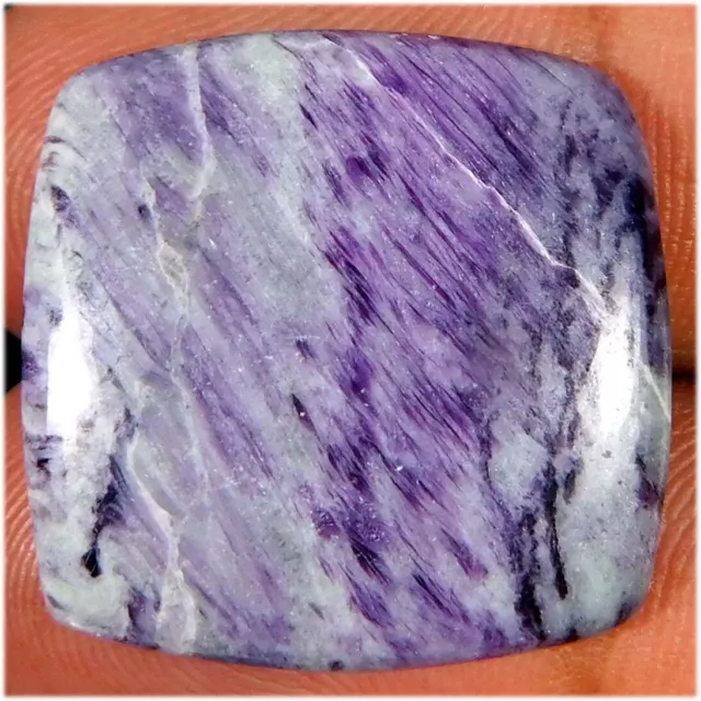 23.85Cts. Naturel Étonnant Rare Kammererite Coussin Cabochon Desseré Gemme