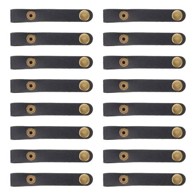 24 Pcs USB wire strap Kabel Halter Leder Schnur Krawatte Kabel Management Straps