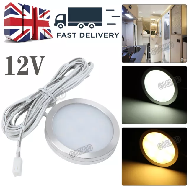 12V Interior LED Spot Ceiling Light Camper Van Caravan Boat Roof Downlight Lamp