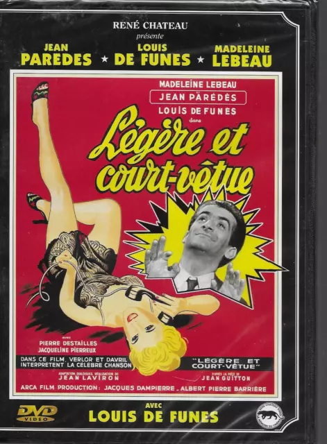 Légère et court vêtue - DVD Zone 2 - Madeleine Lebeau, Jean Parédès, De Funès