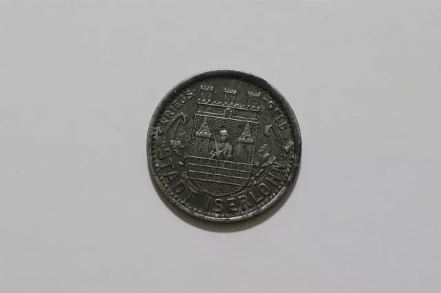 Germany War Money Token 10 Pfennig 1918 Iserlohn Iron B34 #Z747