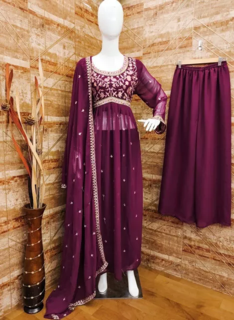 Pakistani Designer Women Dupatta Salwar Kameez Palazzo Indian Kurta Kurti Gown 3