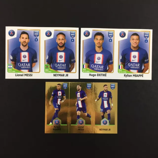 Football sticker #226 Kylian Mbappe PSG FIFA 365 2023 Panini soccer Hugo  Ekitike