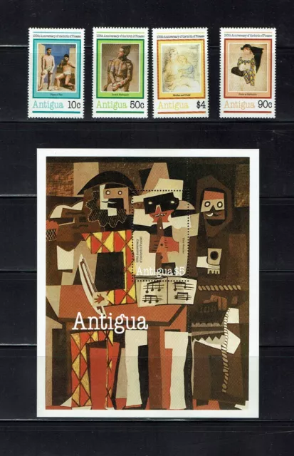 Briefmarken Motiv  Picasso Antigua