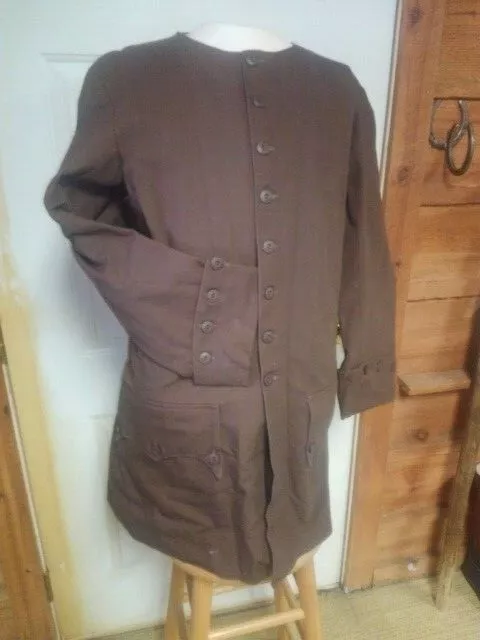 colonial civilian frock coat- rev. war-1812  SIZE 52