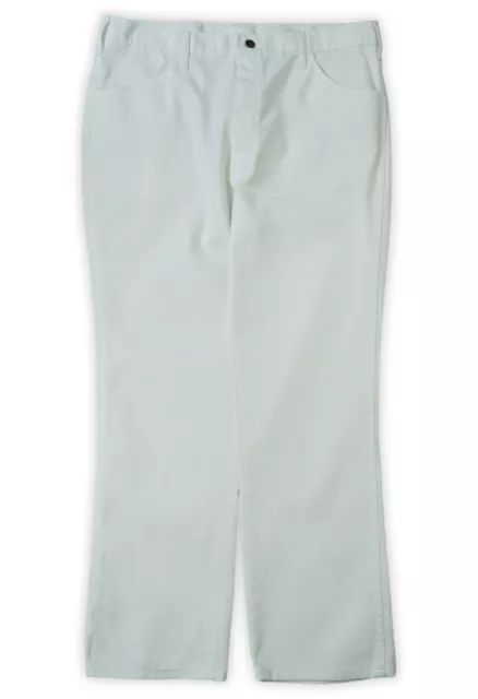 Vintage Dickies Ropa de Trabajo Blanco Pintores Pantalones - W38 L30