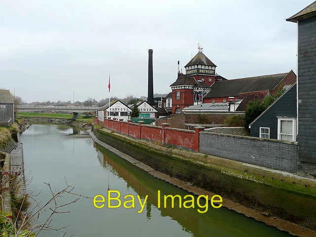 Photo 6x4 The River Ouse from Lewes Bridge, East Sussex The river is seen c2009