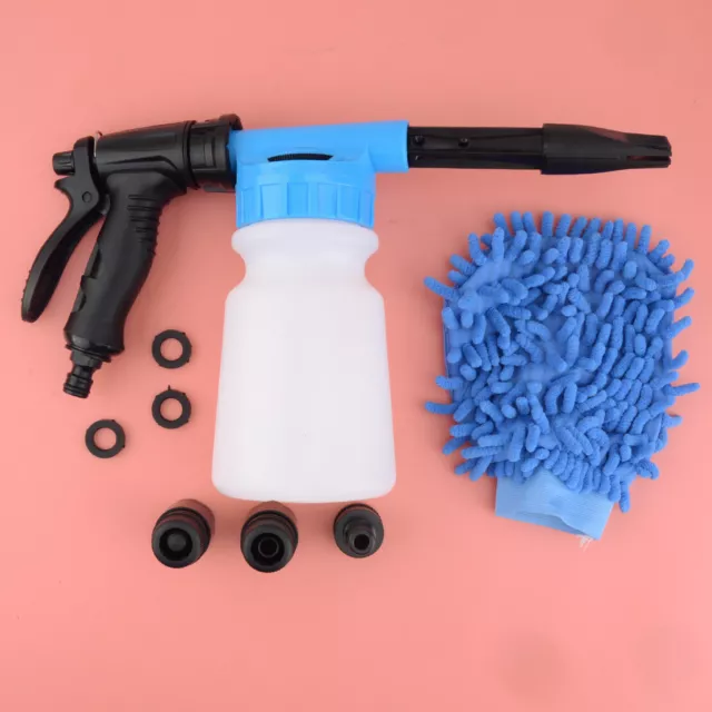 Snow Foam Washer & Spray Pressure Jet Bottle Set Car Wash Soap New