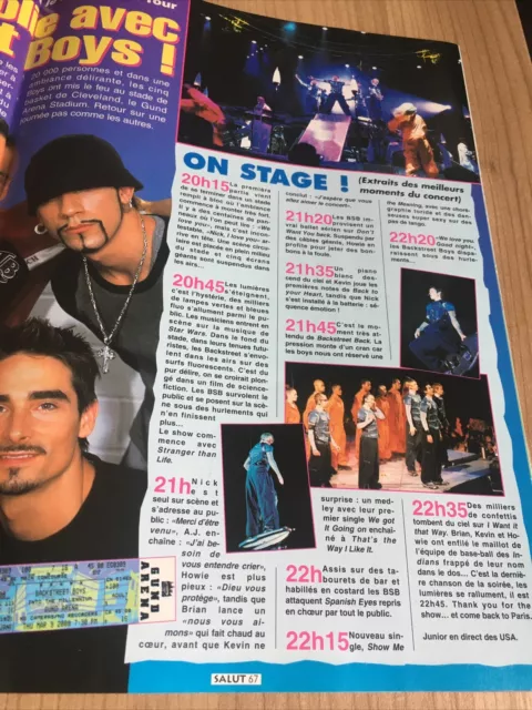 Backstreet Boys  coupure de presse 2000 2 Pages Article Revue magazine 3