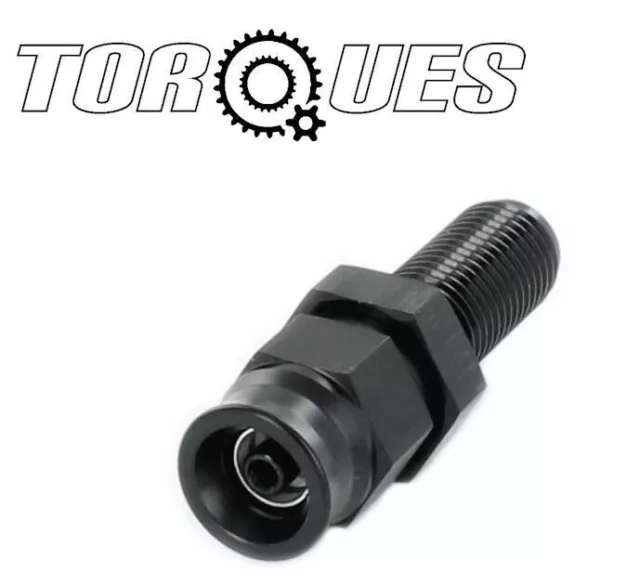 AN-3 (3AN) Male Straight Fitting - Stainless Steel Hose To AN-3 (3/8-24 UNF) Thread Adapter, High Grade (Part MD141)