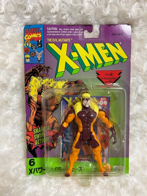 TOY BIZ TAKARA MARVEL COMICS THE EVIL MUTANTS X-MEN sabertooth action Figure