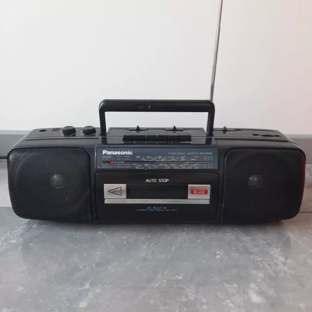 Vintage Panasonic RX-FS400 Boombox K7 radio cassette player retro ghettoblaster