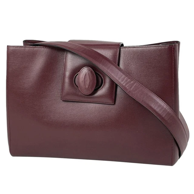 Cartier Mast LINE Shoulder Bag Ladies #BS365