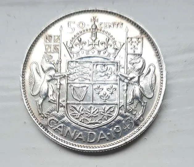 Canada 1943 silver 50 Cents