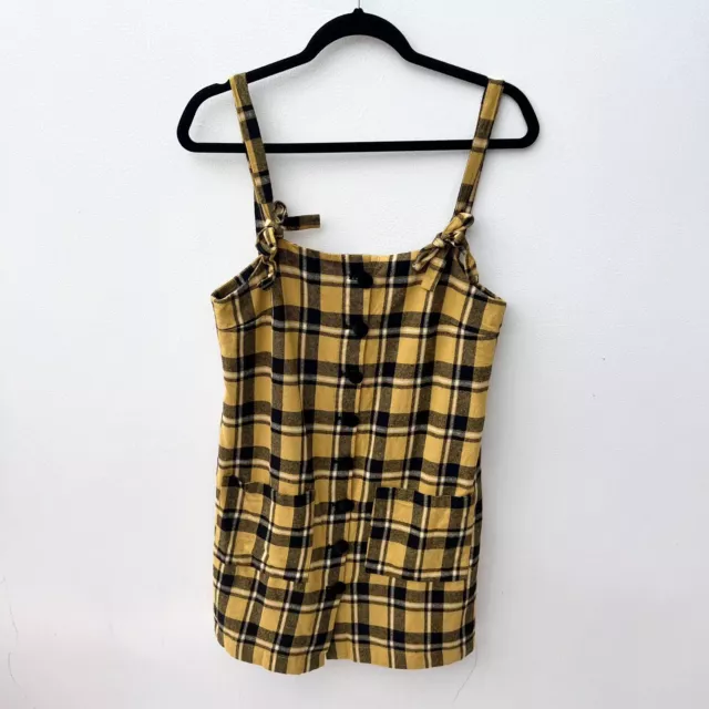 Lazy oaf yellow pinafore dress online