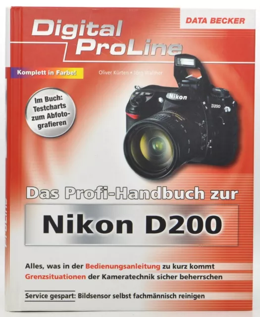 Nikon D200 Digital ProLine Manual Profesional Libro Consejos DATA BECKER ZT. Bueno