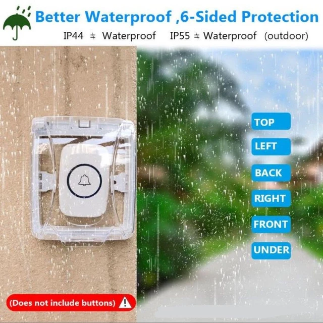 1 PC Switch Waterproof Cover Box Wall Light Socket Doorbell Flip Cap-Cover