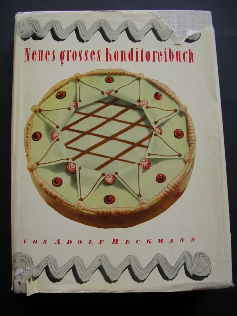 HECKMANN 1952  NEUES GROßES KONDITOREIBUCH  2,3kg KUCHEN TORTEN BACKEN SÜßSPEISE