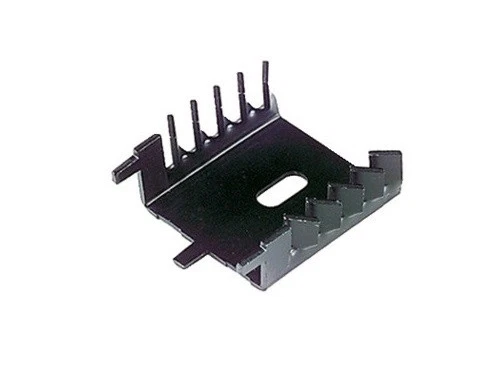 Dissipatore In Alluminio Alette Non Forato - 5.8&deg;C/W Per Componenti Elettronici
