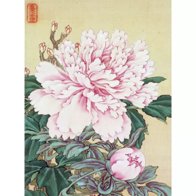 Okamoto Pictures Flowers Birds Japanese 11 Painting XL Wall Art Canvas Print