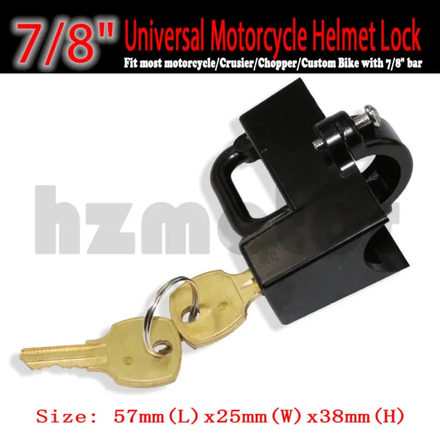 Black Helmet Lock Fit for Suzuki GSXR 1000 1100 600 750 W M X Hayabusa GSX 1300R