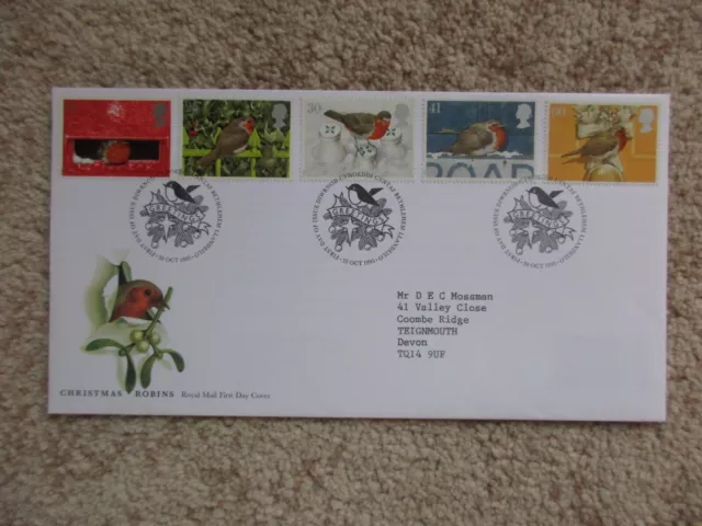 1995 Christmas Gpo First Day Cover, Bethlehem Special H/S