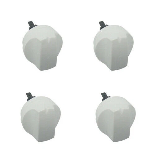 Kit 4 Boutons De Commande Blanc Teka HBE 490 ME Four Avec 8 Anneaux Pour...
