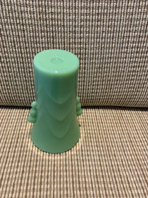 Vintage "Anchor Hocking Fire King Glass" Vase Art Deco Green Jadeite