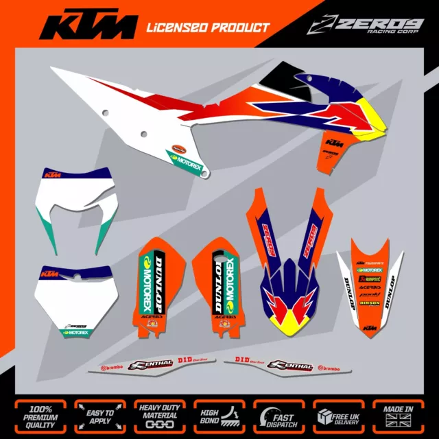 KTM MX Graphics Kit Motocross Graphics SX SXF EXC EXCF 125-500 FACTORY S