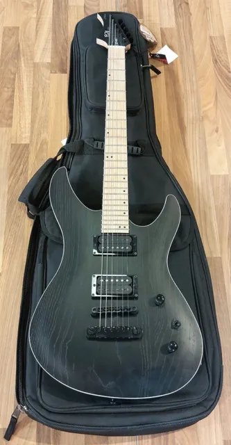 FGN Electric J Standard Iliad ( Ash - DE664) Open Pore Black Guitar