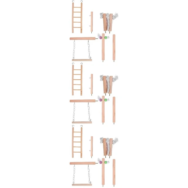 3 Sets Vogel Spielplatz Vogel Klettern Leiter Vogel Biss Spielzeug