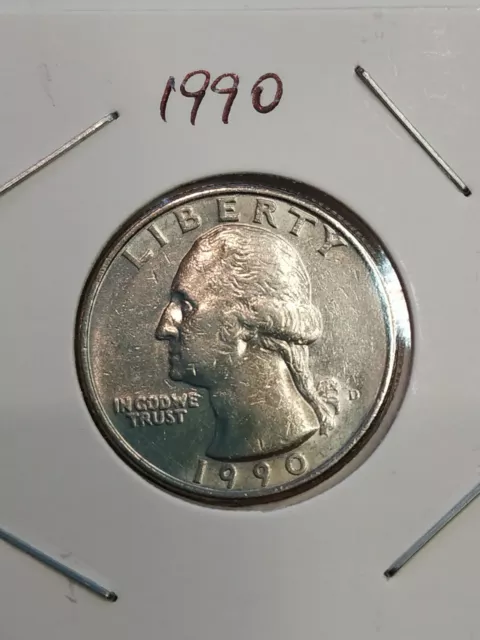 1990 USA 1/4 Quarter Dollar Coin