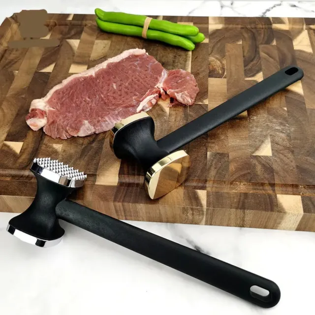 Heavy Weight Aluminium Metal Meat Mallet Tenderiser Steak Beef Chicken Hammer UK