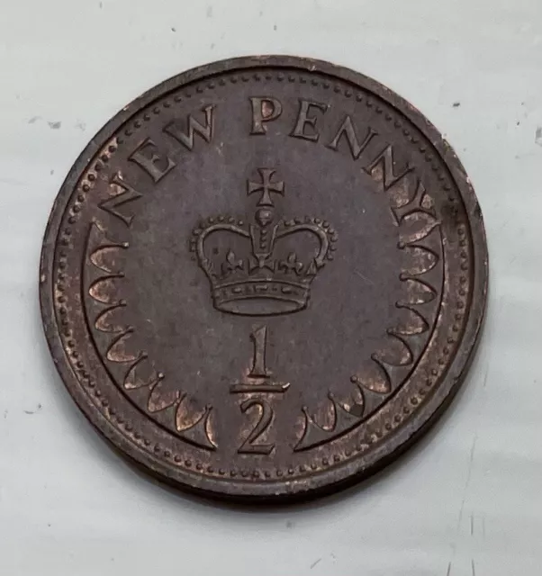 Great Britain New Half Penny 1974 Queen Elizabeth II *IDEAL FOR COLLECTORS*