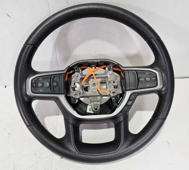 ✅️ 2019-2023 Dodge Ram 1500 Steering Wheel Assembly W/O Heat Black 5Yk622X7Ag